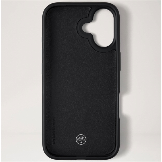 Mulberry Iphone 17 Case Black Small Classic Grain